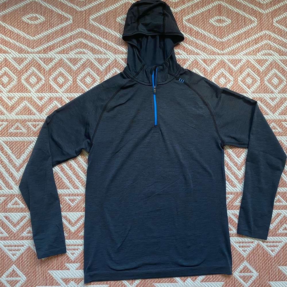 Men’s Lululemon Hooded Long Sleeve Metal Vent Zip Pullover - Small